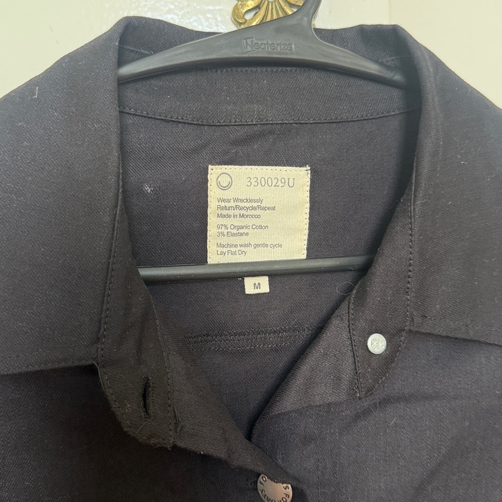 Black Button-Up Jacket - Picture 2 of 5